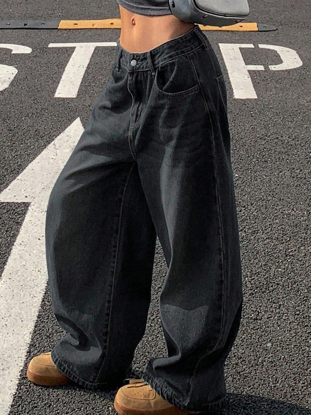 DAZY Loose Fit Straight Leg Women'S Jeans,Baggy Jeans