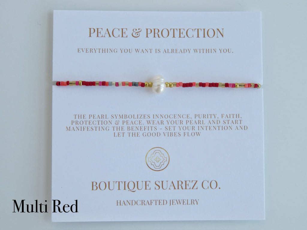 Manifest Peace - Pearl Bracelet