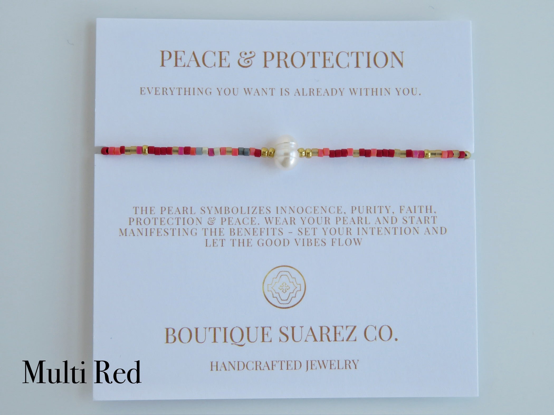 Manifest Peace - Pearl Bracelet