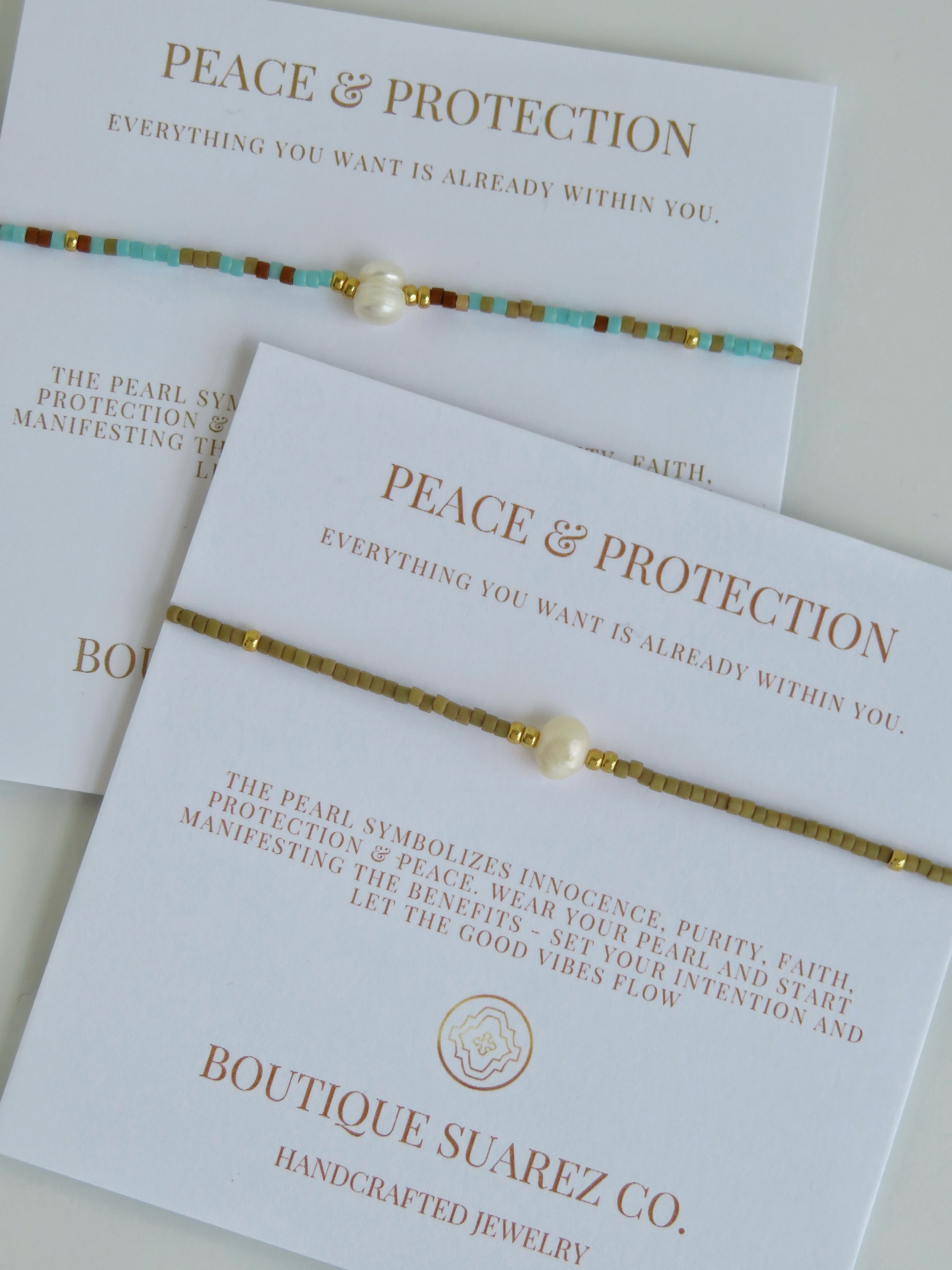 Manifest Peace - Pearl Bracelet