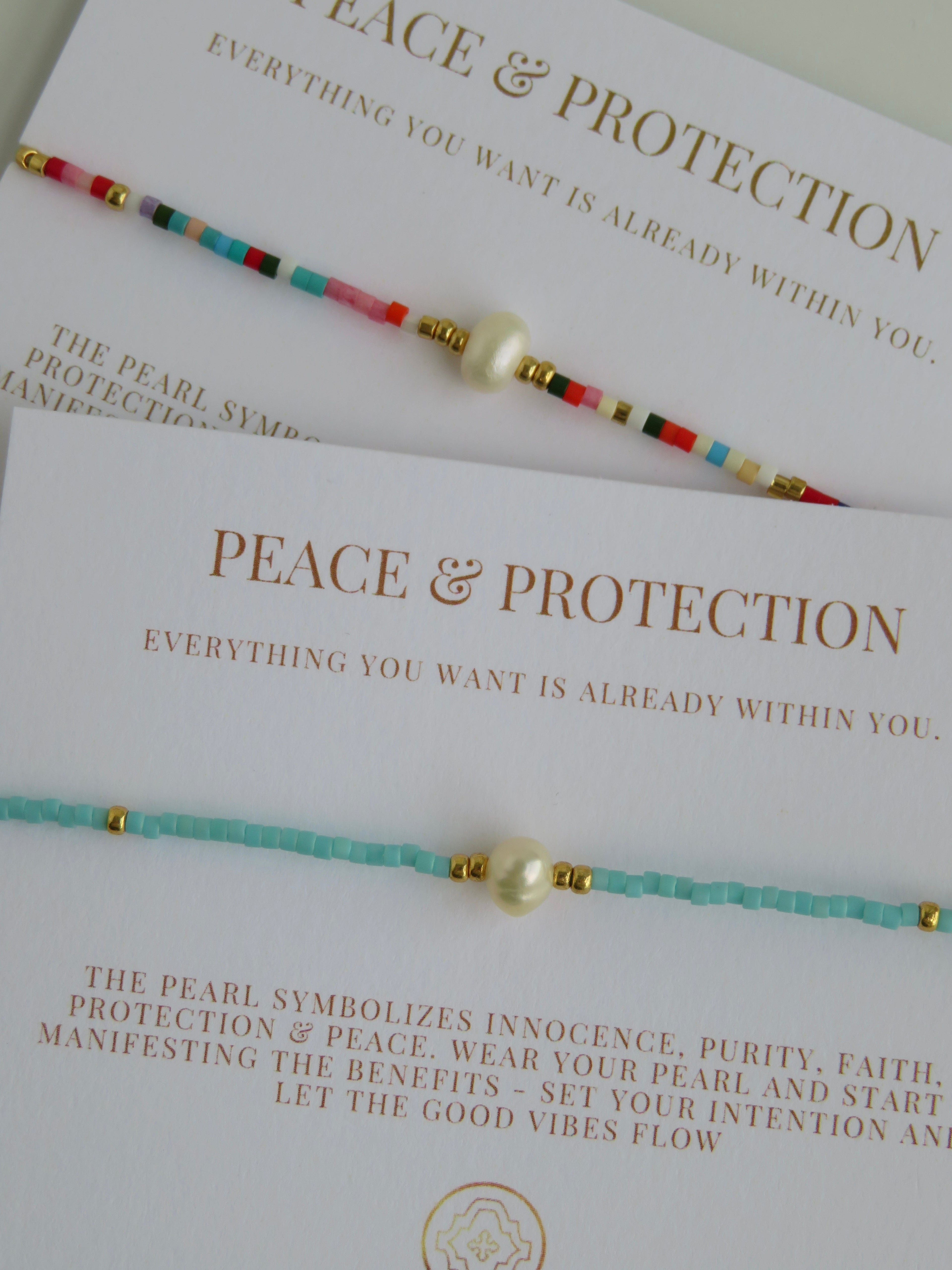 Manifest Peace - Pearl Bracelet
