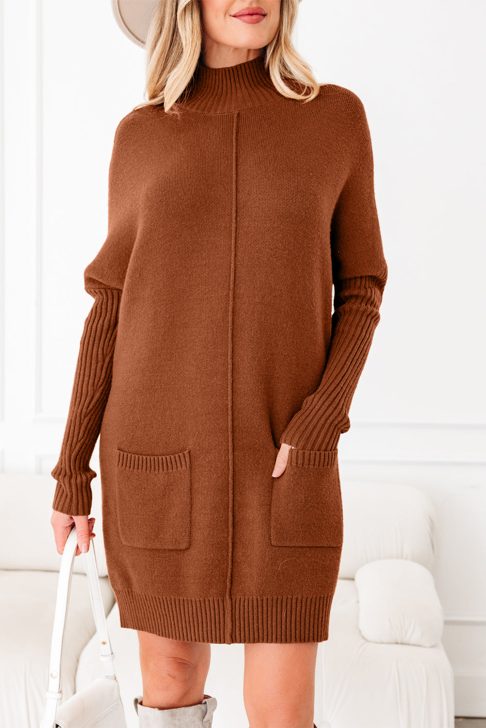 Mia Center Seam Shift Sweater