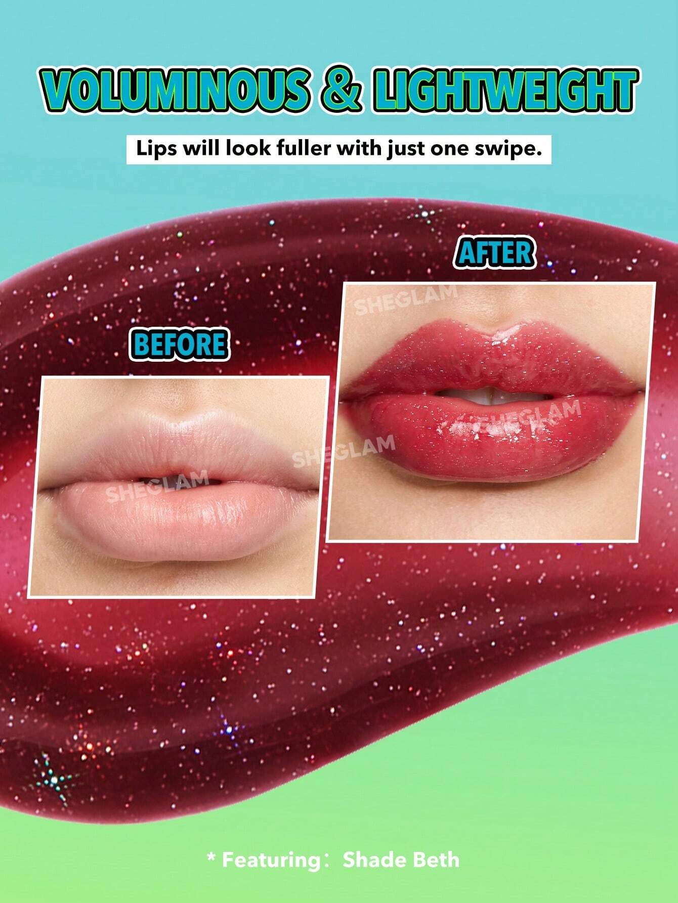 Rick and Morty X SHEGLAM Family Counseling Lip Gloss-Jerry Moisturizing Brown High Shine Liquid Lipstick Vegan Fragrance-Free Non-Sticky Instant Volumising Lip Glaze Suitable for People with Dry Lips Lip Makeup Lip Combo Brand Beauty Makeup Face Paint Cos