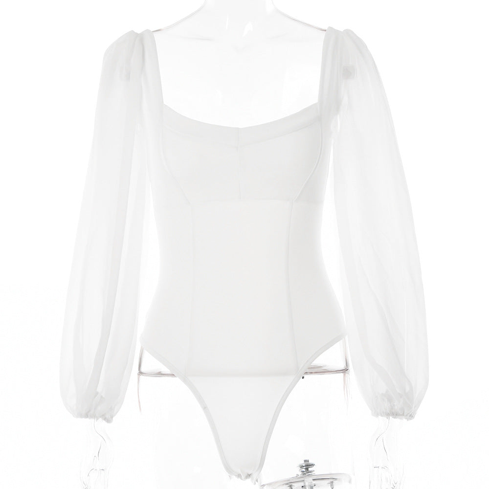 Vintage Beauty White Bodysuit