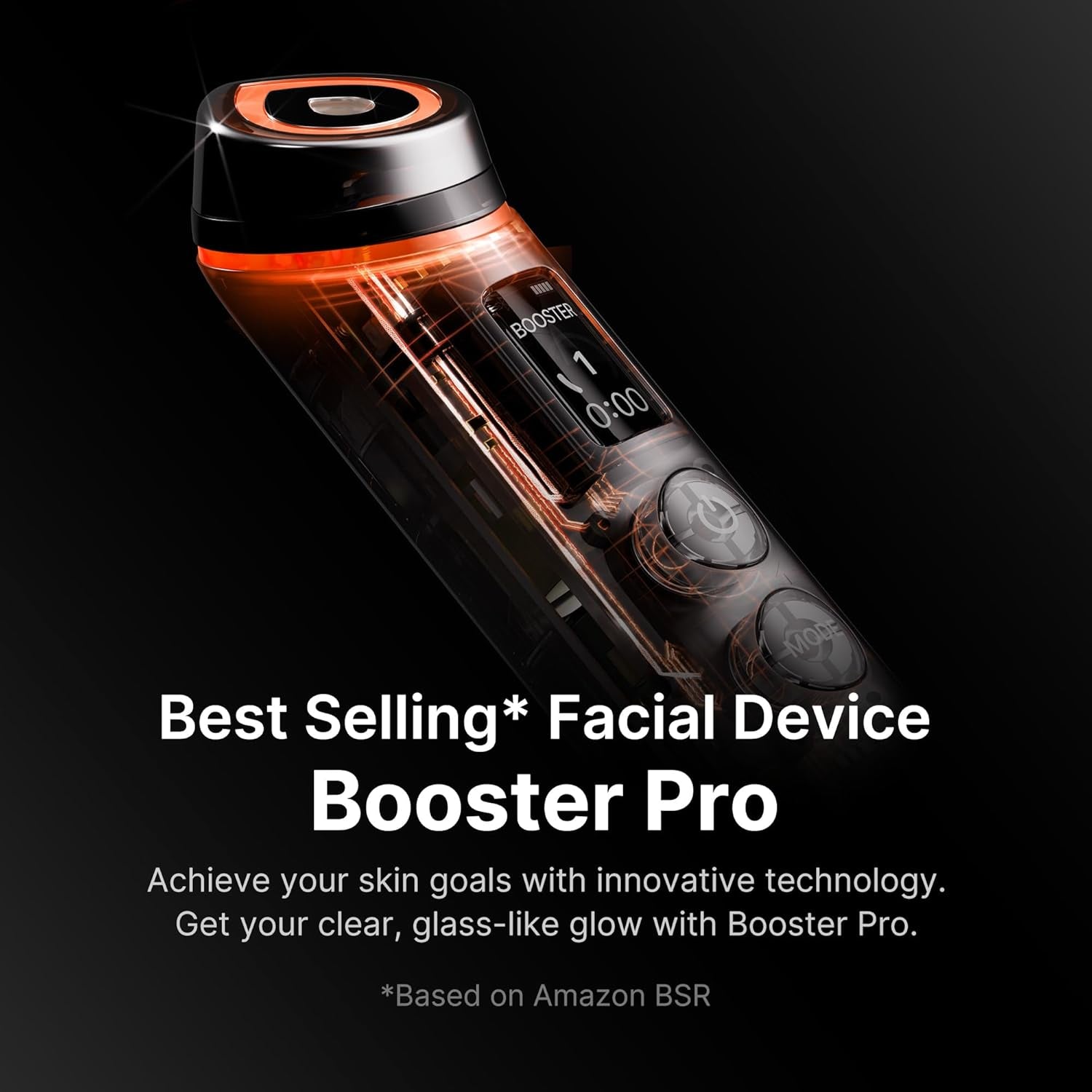 Age-R Booster Pro | 6-In-1 Real Glass Glow Beauty Massager | Looking Glass Skin | Korean Skin Care