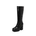 Fashionable High Heel Platform Tall Boots For Women Plus Size