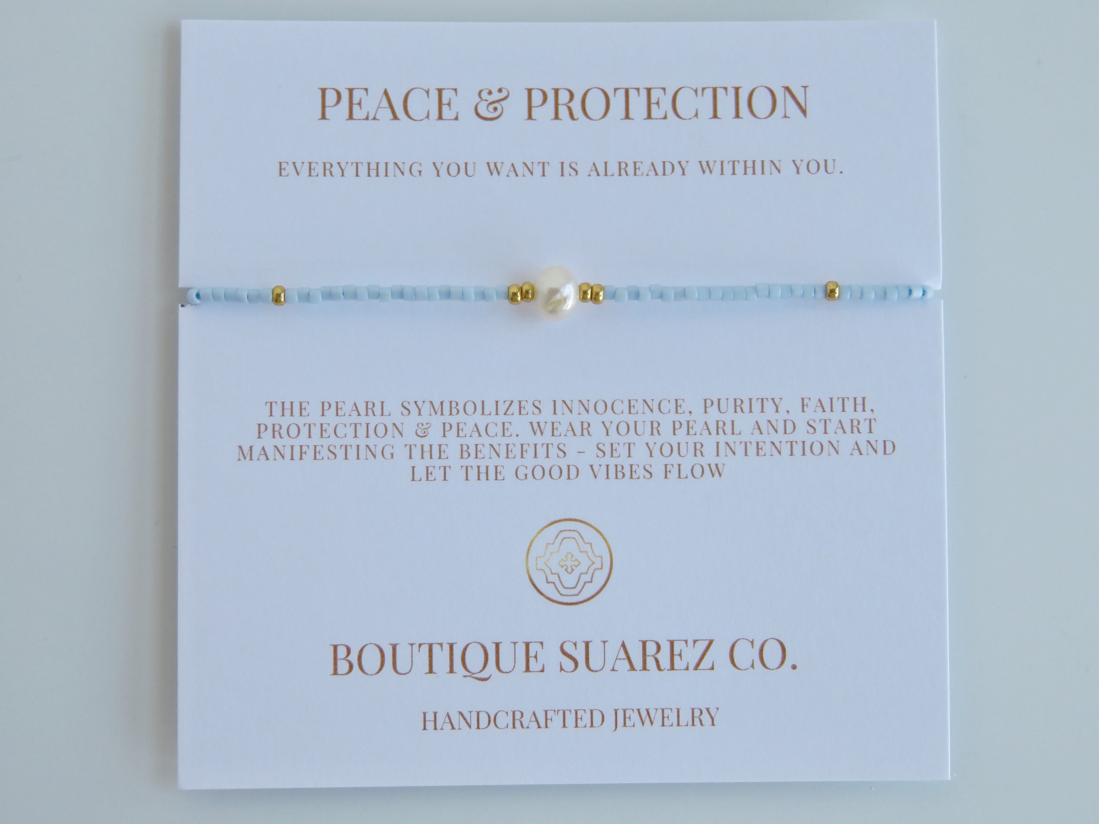 Manifest Peace - Pearl Bracelet