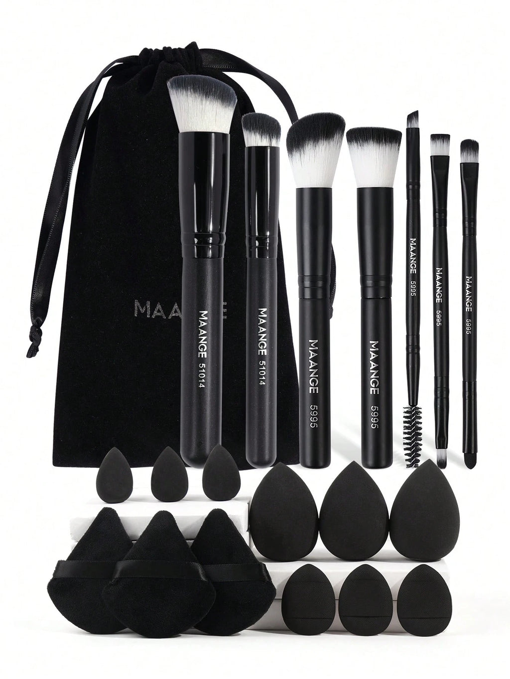 MAANGE 7/8/20Pcs Makeup Brush Set with Blush Brush Foundation Brush Eyeshadow Brush Eyelash Brush Eyebrow Brush Lip Brush Contour Brush Loose Powder Brush Concealer Brush Makeup Tools,Brush Set,Makeup Brush Kit,Make up Brush Set,Make up Set Complete,Makeup Brush Set,Complete Makeup Kit,Brush Kit,Brushes Makeup Set,Makeup Gift Set,Set