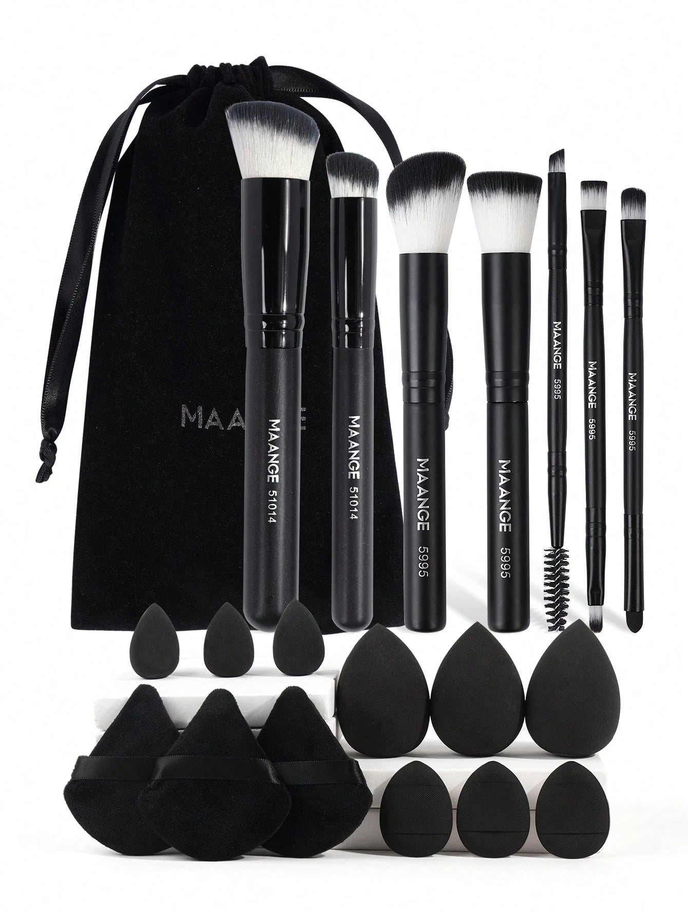 MAANGE 7/8/20Pcs Makeup Brush Set with Blush Brush Foundation Brush Eyeshadow Brush Eyelash Brush Eyebrow Brush Lip Brush Contour Brush Loose Powder Brush Concealer Brush Makeup Tools,Brush Set,Makeup Brush Kit,Make up Brush Set,Make up Set Complete,Makeup Brush Set,Complete Makeup Kit,Brush Kit,Brushes Makeup Set,Makeup Gift Set,Set