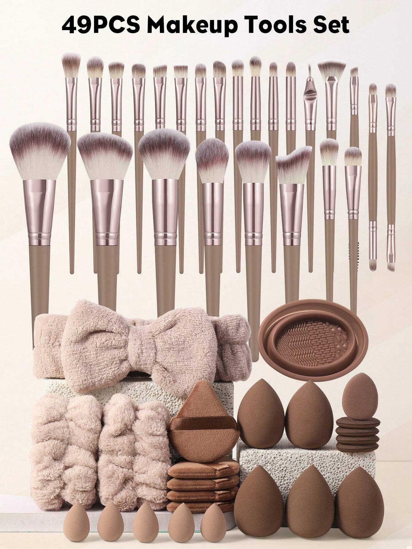 (Champagne Gold )18-20-22-25-30PCS Makeup Brush Sets Premium Synthetic Hair Eyeshadow Blending Brush Sets Cosmetics Tools+24Pcs Makeup Tools Set,Brush Set,Makeup Brush Kit,Make up Brush Set,Make up Set Complete,Makeup Brush Set,Complete Makeup Kit,Brush Kit,Brushes Makeup Set,Makeup Gift Set
