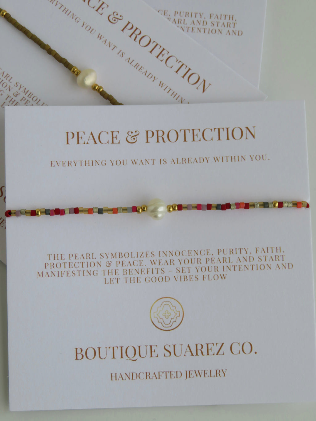Manifest Peace - Pearl Bracelet