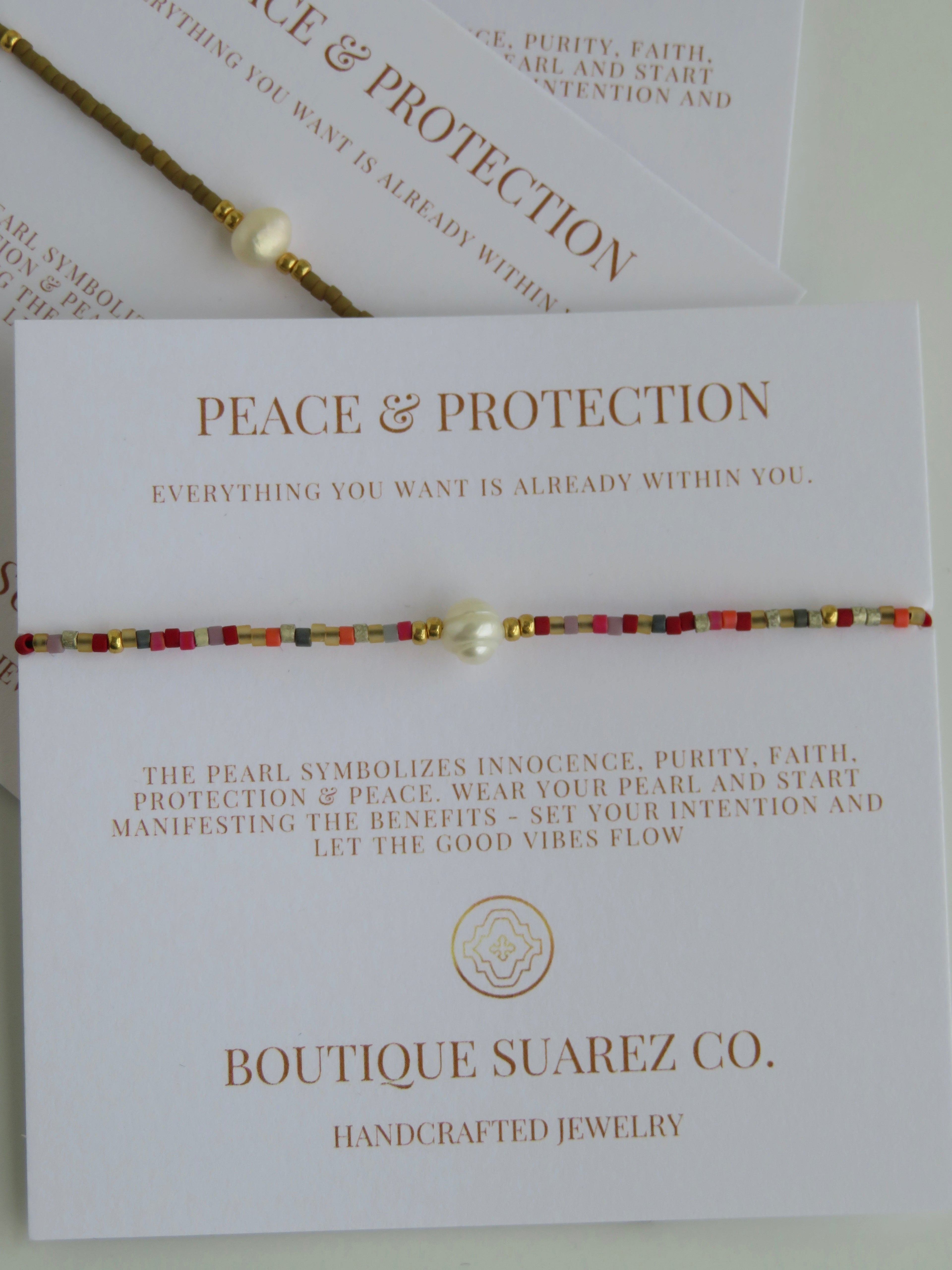 Manifest Peace - Pearl Bracelet