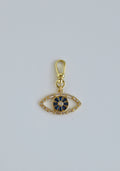 Royal Blue Evil Eye Charm on Swivel Clasp