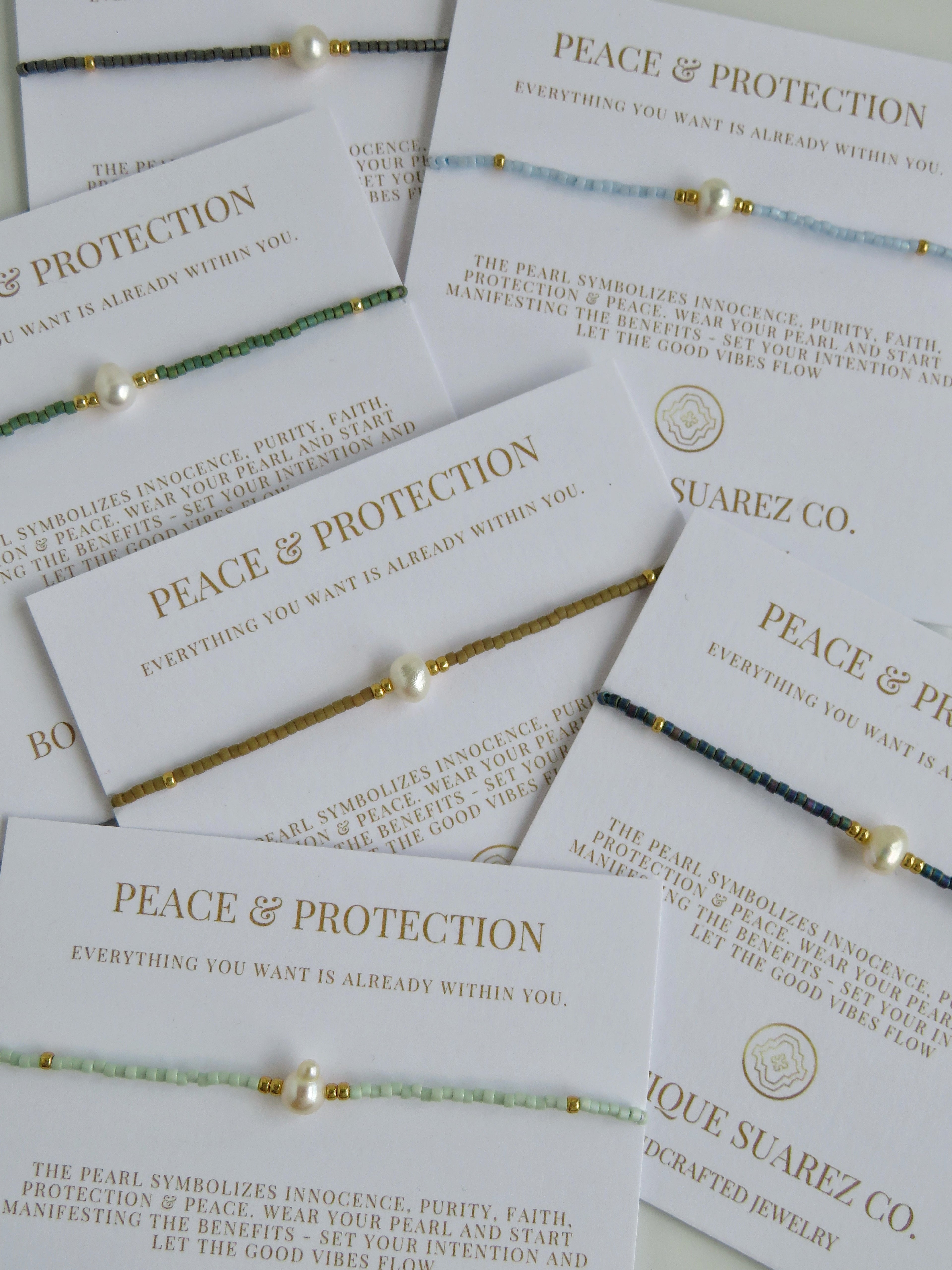 Manifest Peace - Pearl Bracelet