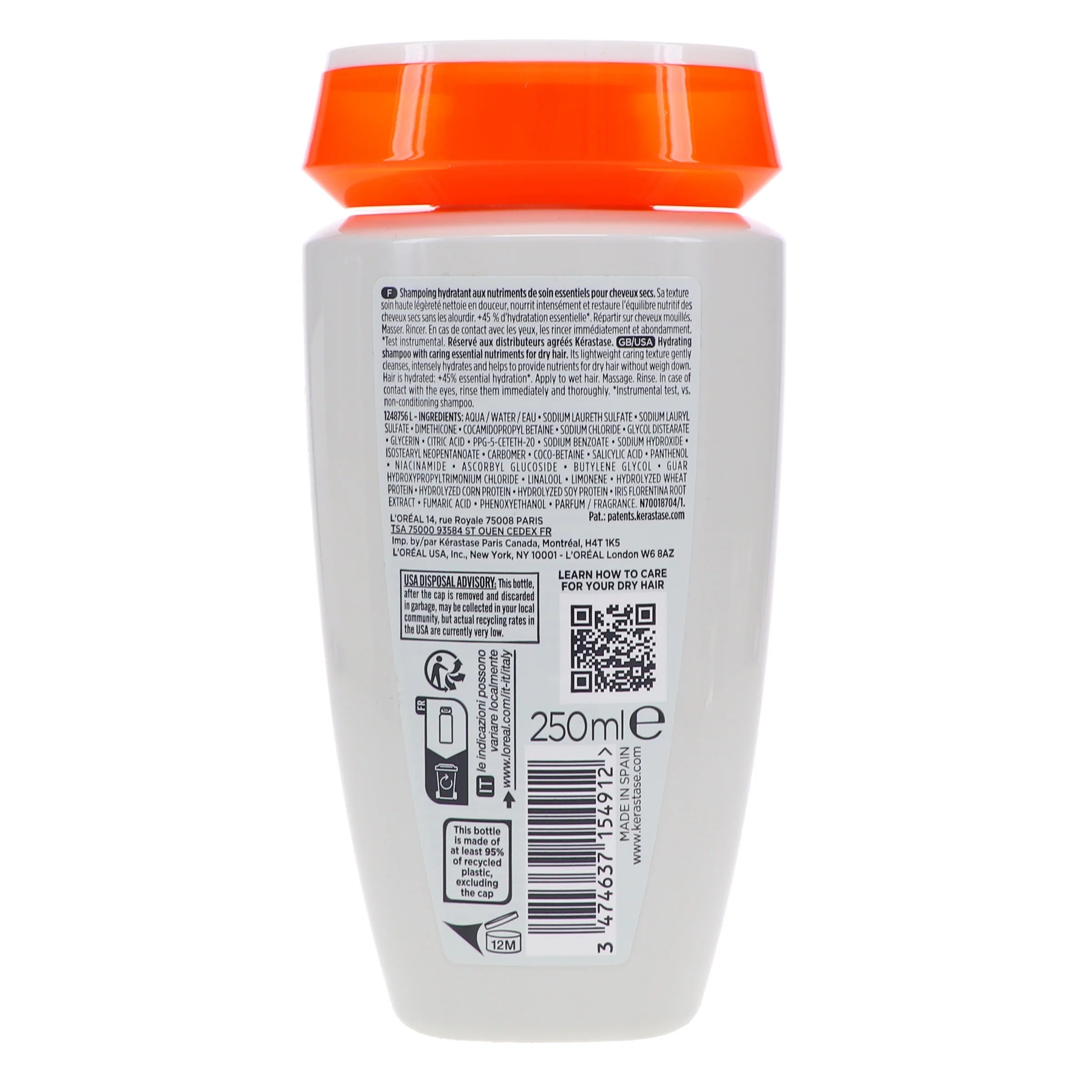 Nutritive Bain Satin Shampoo 8.5 Oz