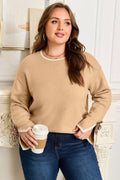 Anaiah Decor Cuffs Loose PLUS Sweater