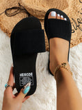 Elastic Band Casual Slippers for Women/Men, Eva Plastic Beach Slides, Lightweight & Comfortable, Simple & Stylish Flat Open Toe Slippers
