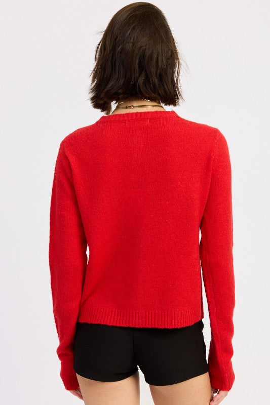 FITTED BUTTON UP CARDIGAN