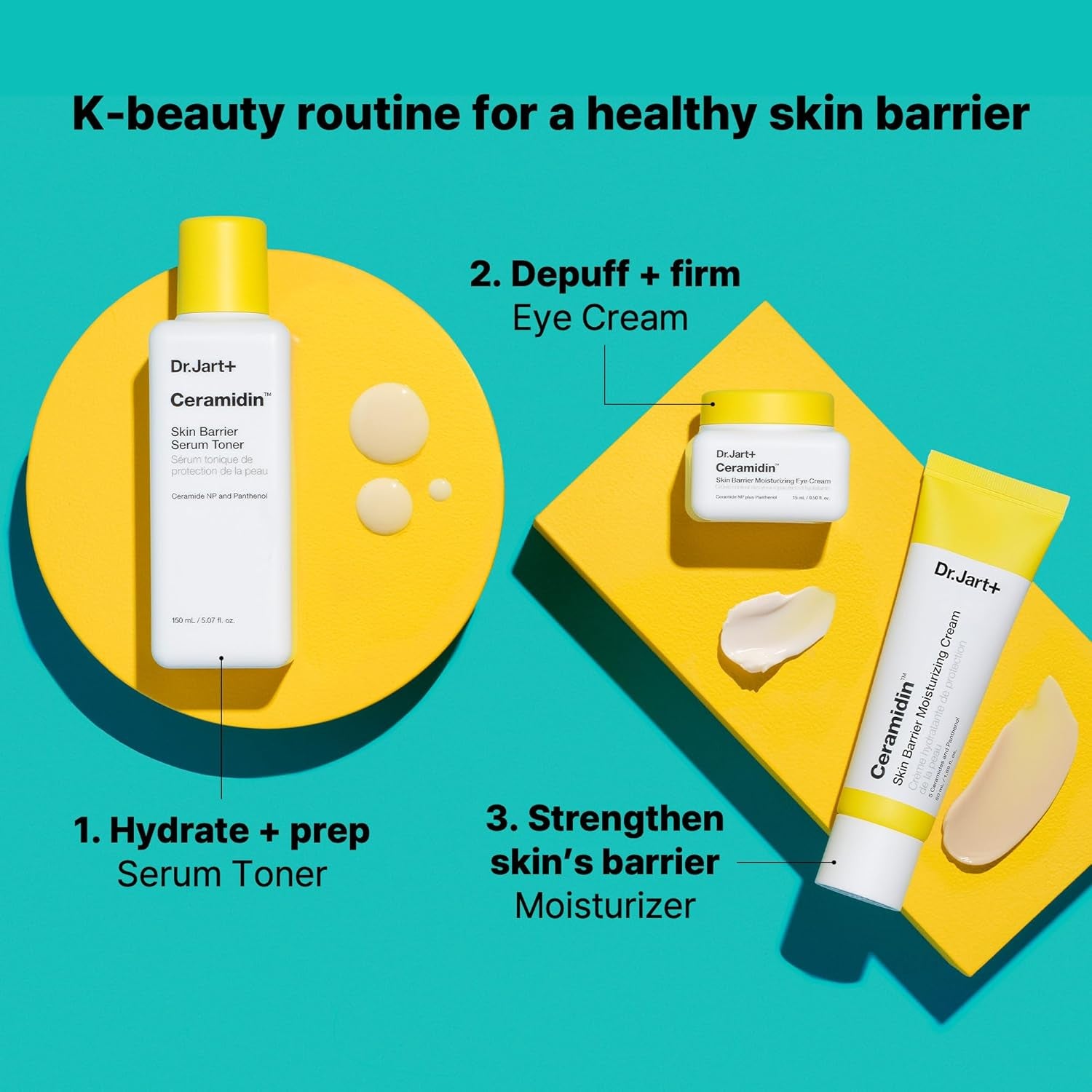 Ceramidin Skin Barrier Korean Face Cream Moisturizer with Ceramides and Panthenol | Korean Skin Care