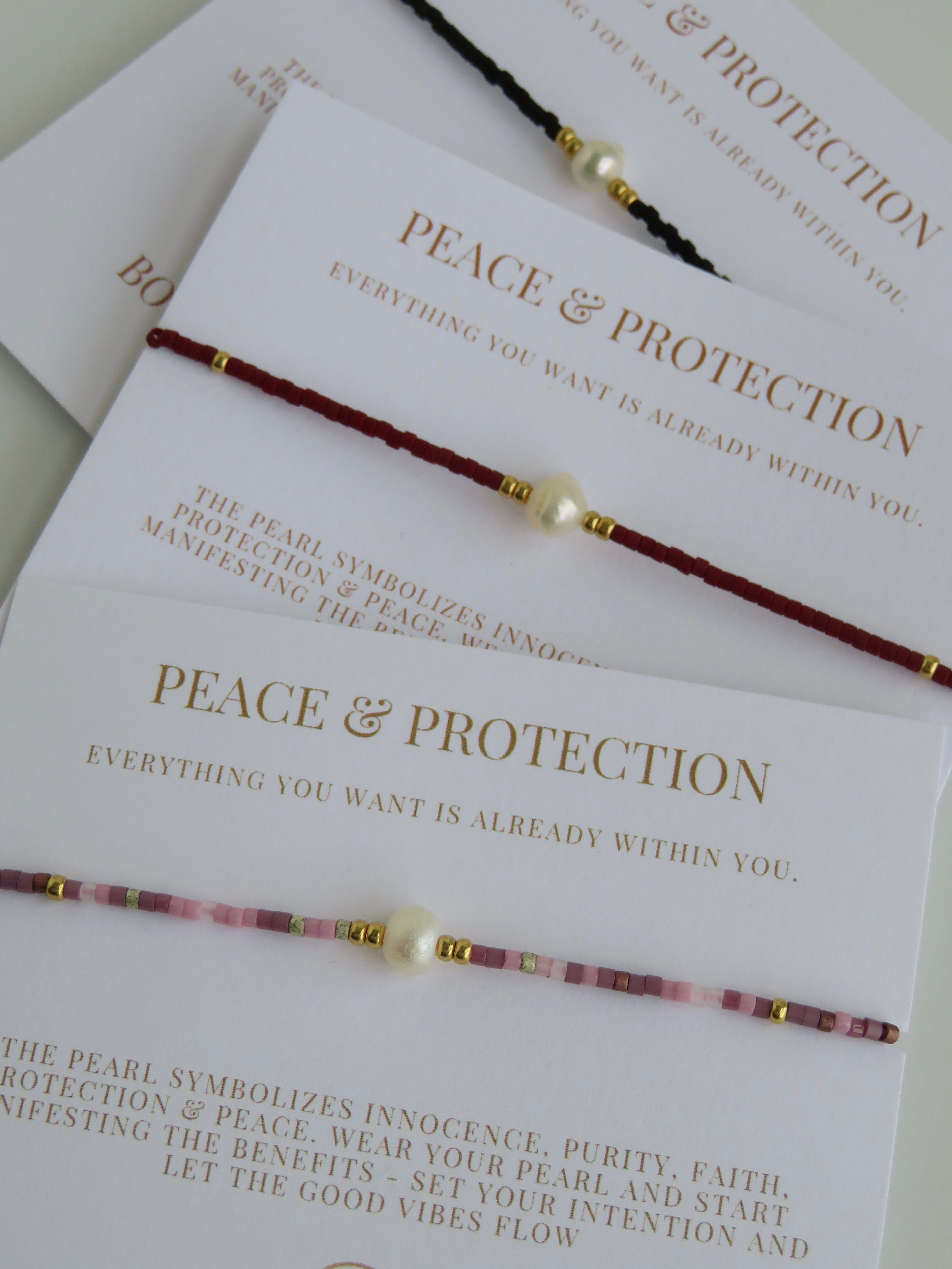 Manifest Peace - Pearl Bracelet