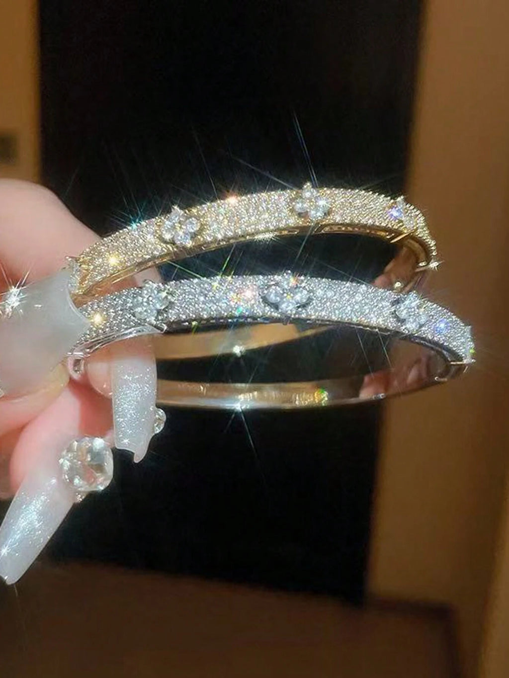 1Pc Classic Cubic Zirconia Inlaid Jewelry, Fashionable, Perfectly Showcasing Elegant and Party Charm, Ideal Gift