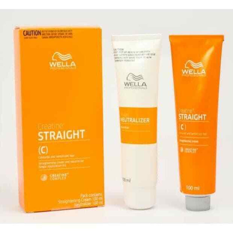 6X WELLA WELLASTRATE Permanent Straight System Hair Straightening Cream # MILD