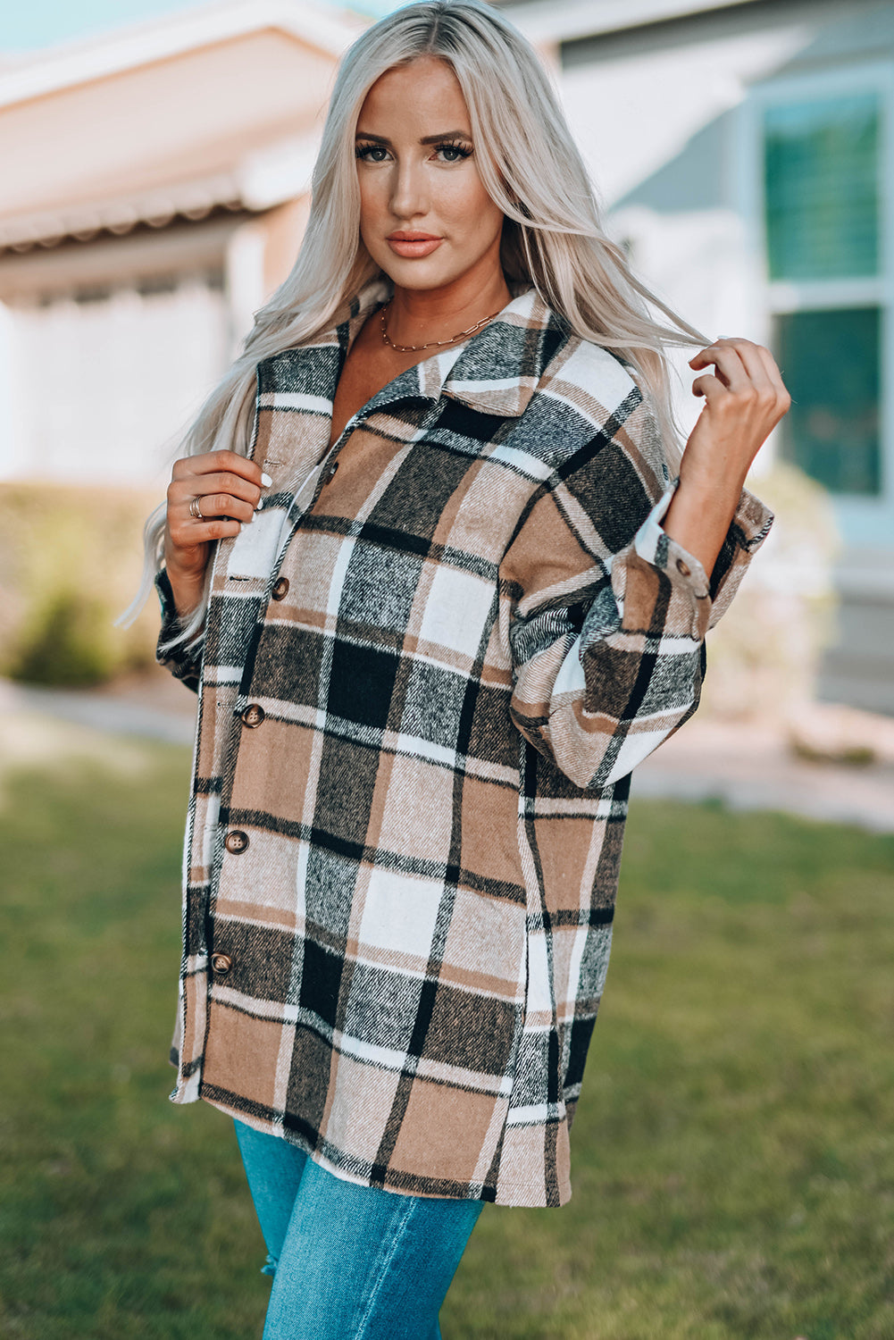 Mia Plaid Print Shirt
