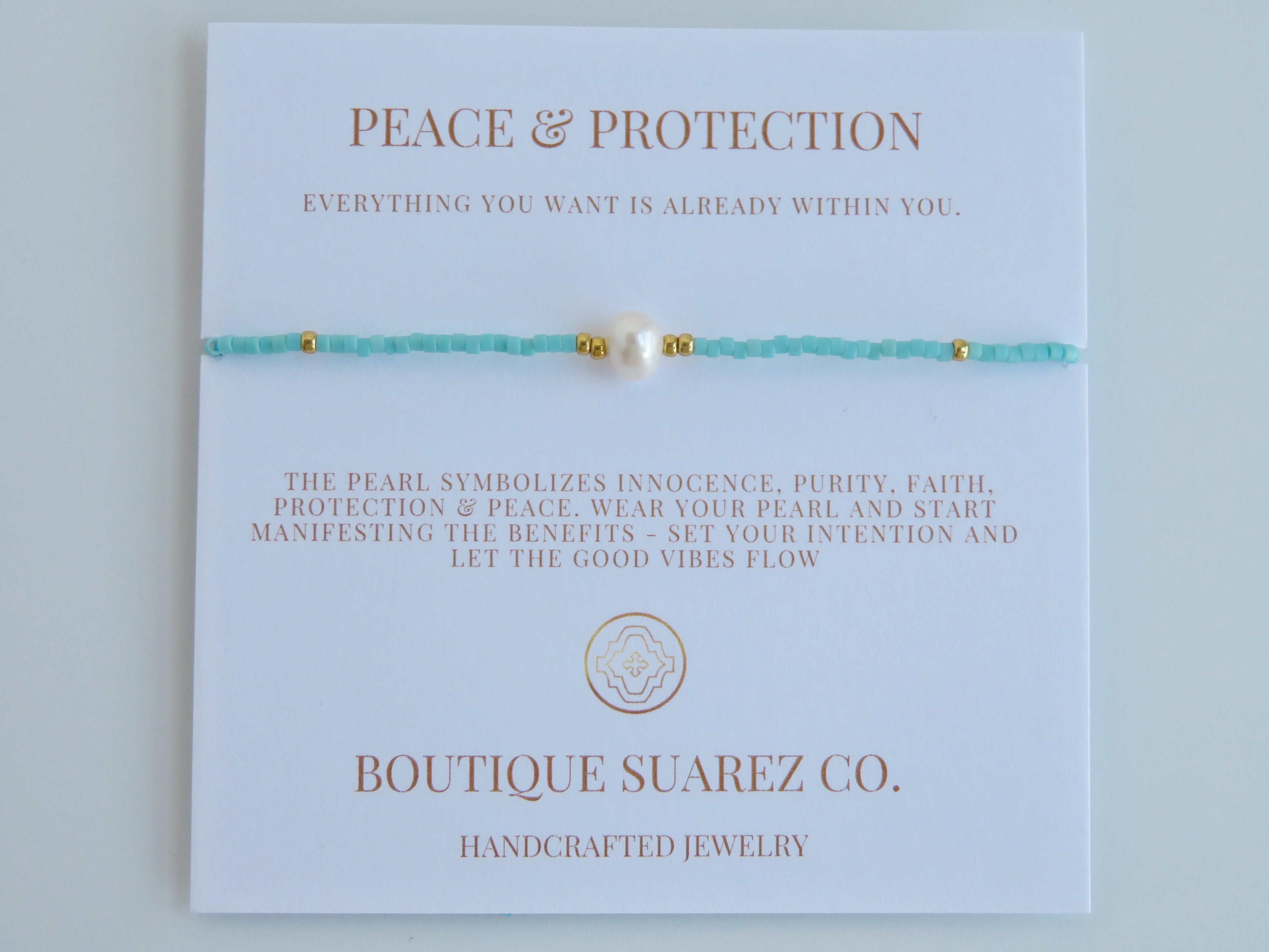 Manifest Peace - Pearl Bracelet