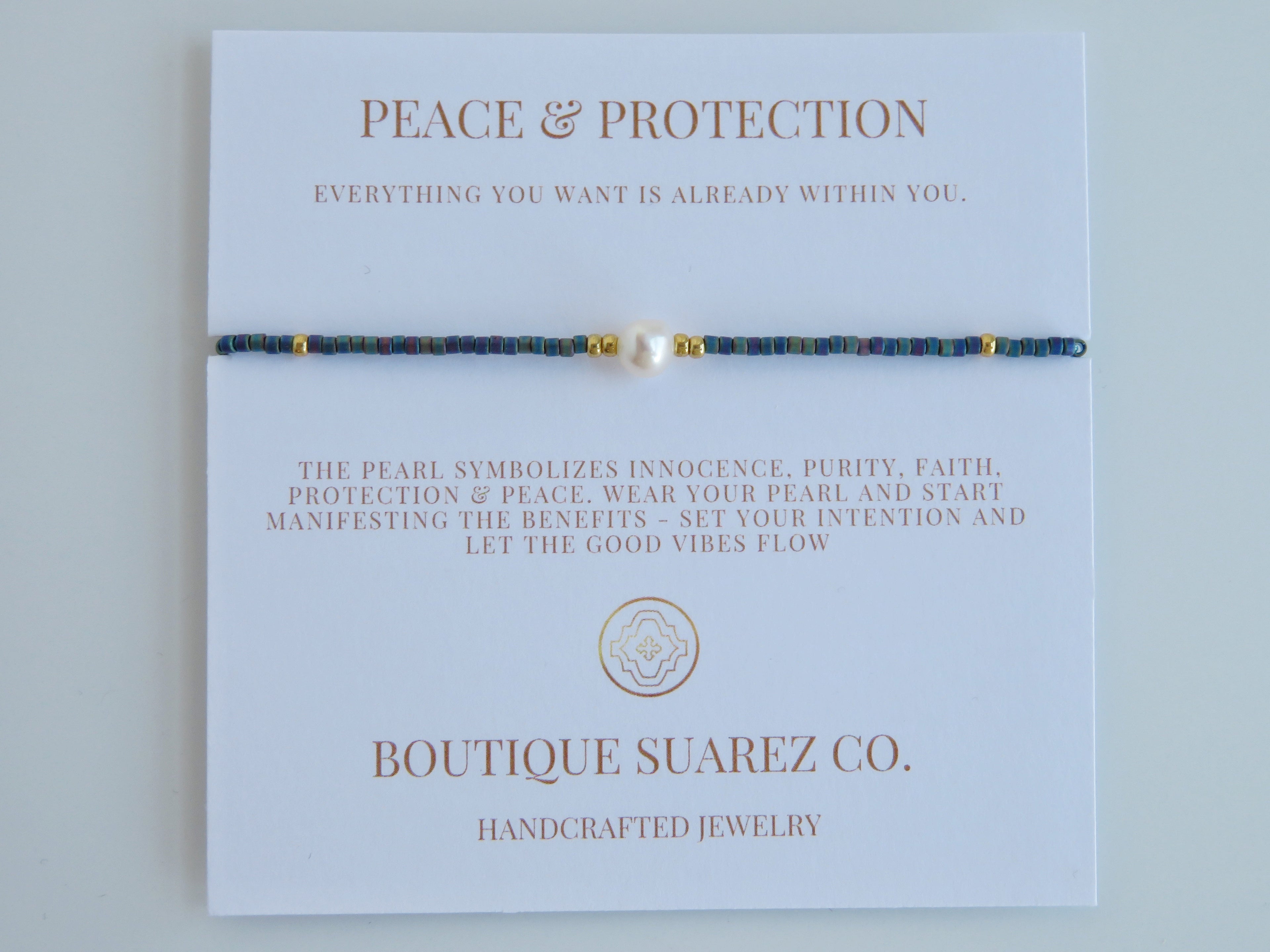 Manifest Peace - Pearl Bracelet
