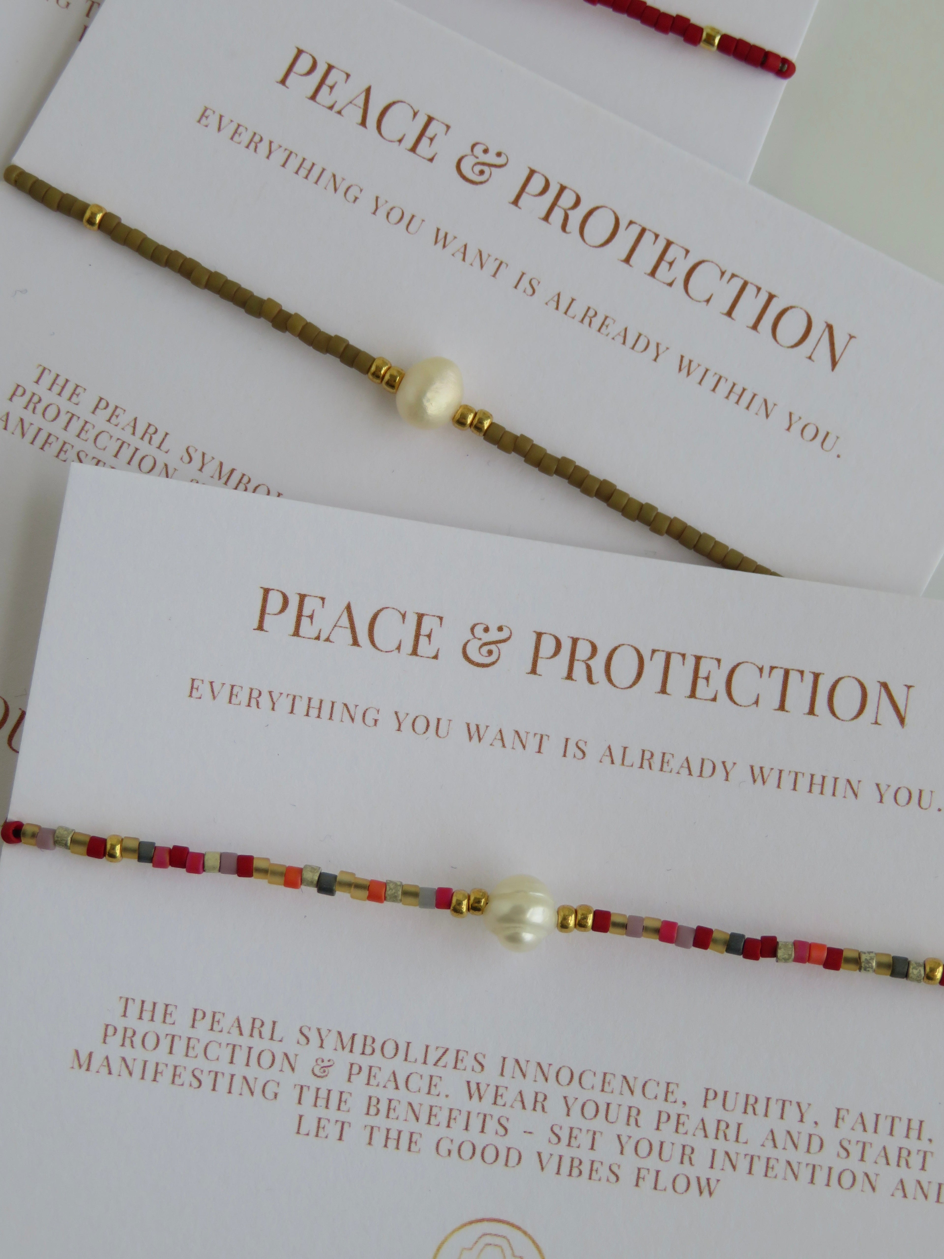 Manifest Peace - Pearl Bracelet