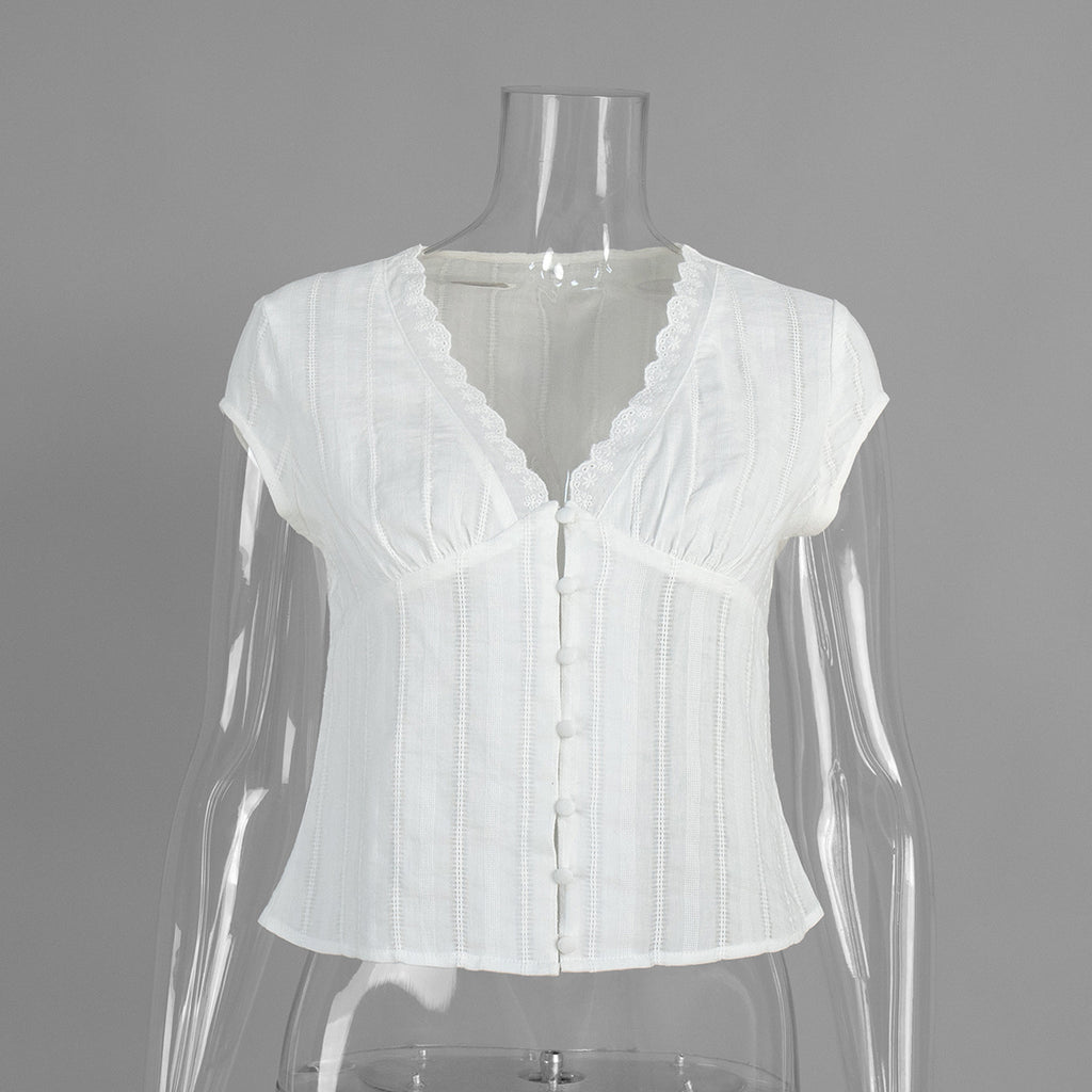 Cross-border White Shirt European And American Style