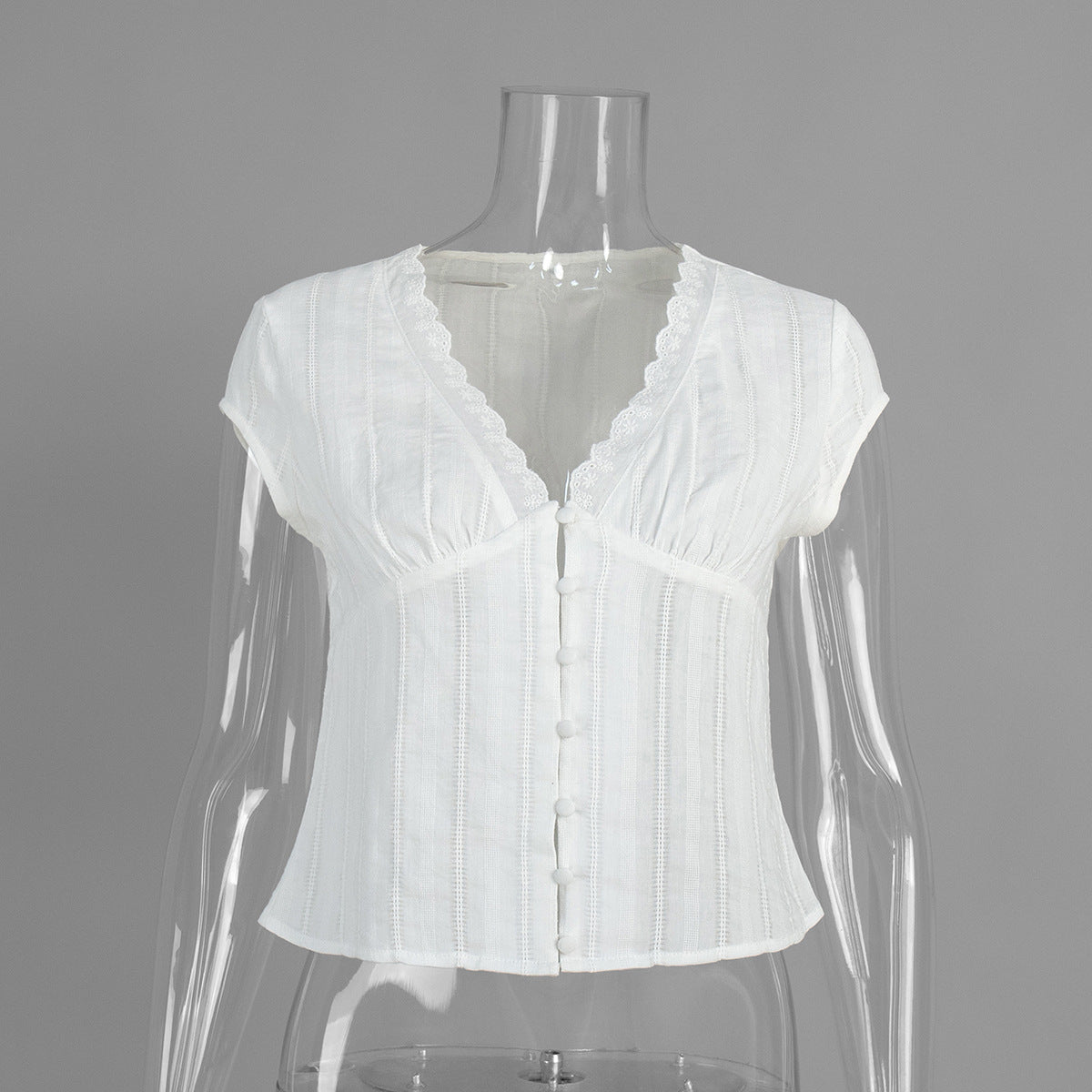 Cross-border White Shirt European And American Style