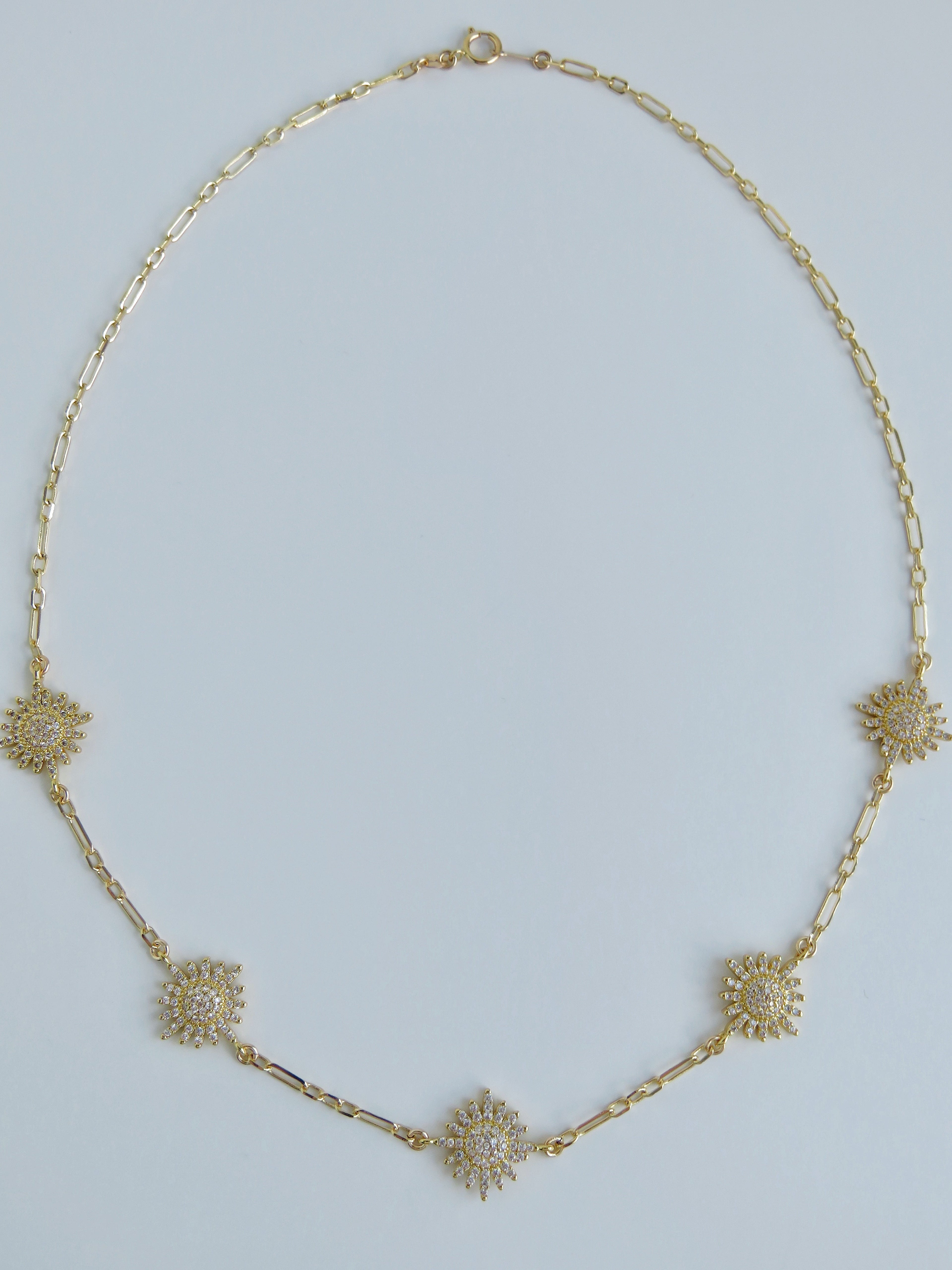 Diamond Sun Necklace