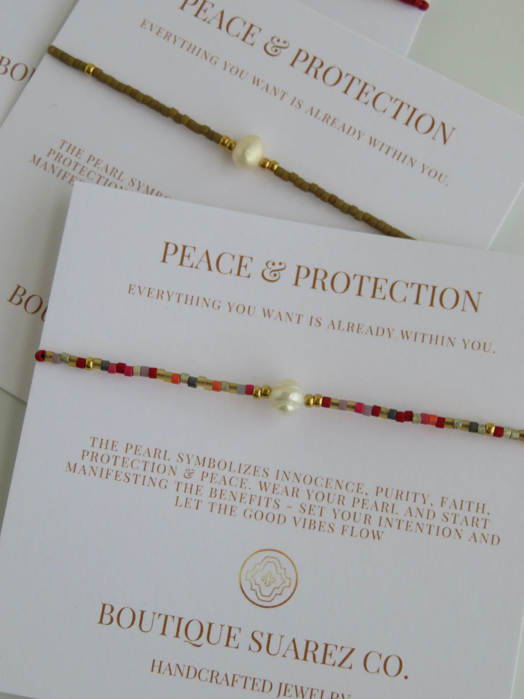 Manifest Peace - Pearl Bracelet