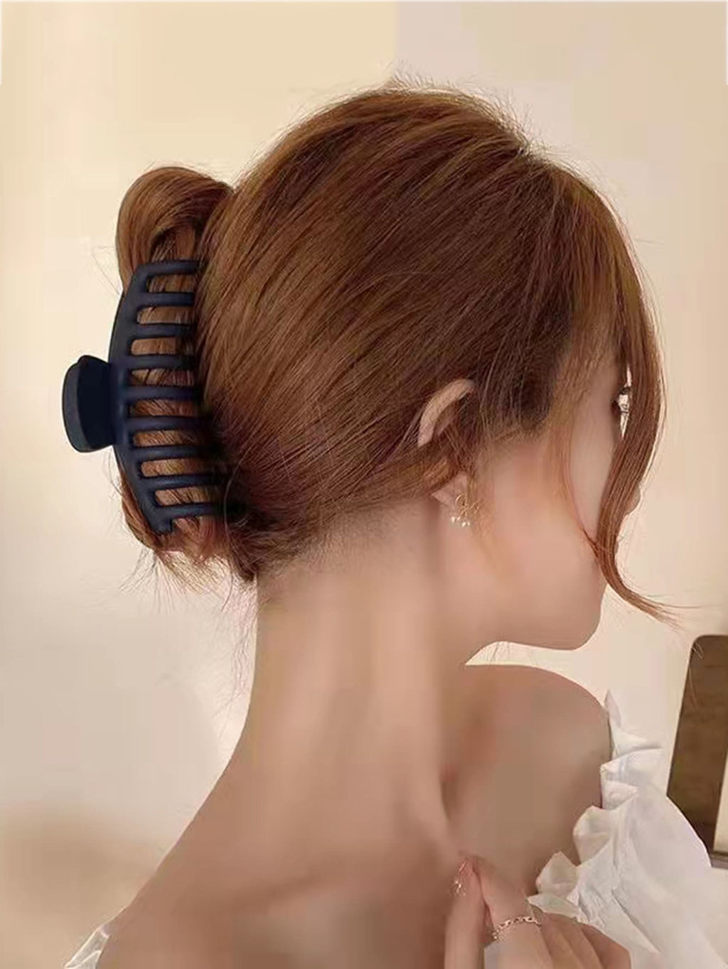 5Pcs Fashion Solid Hair Claw for Thick Hair, Strong Hold Jaw Hair Clamps, Butterfly Hair Clips Hair Claws Hairpins Fashion Hair Accessories for Women Casual Summer, School Stuff, College Fall Winter Claw Clip for Vacation Outfits Woman