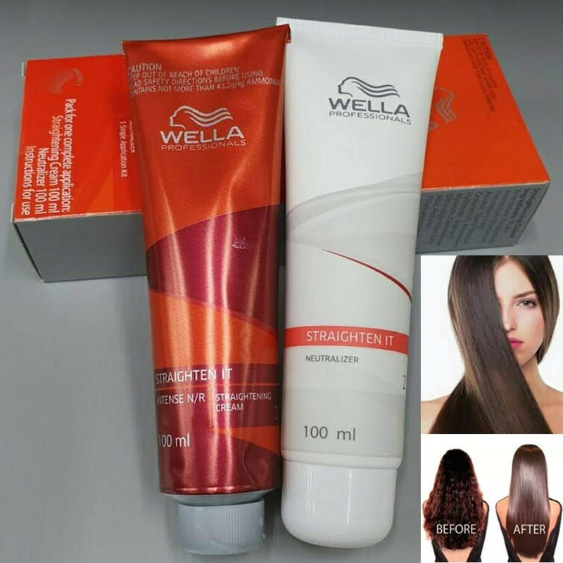 6X WELLA WELLASTRATE Permanent Straight System Hair Straightening Cream # MILD