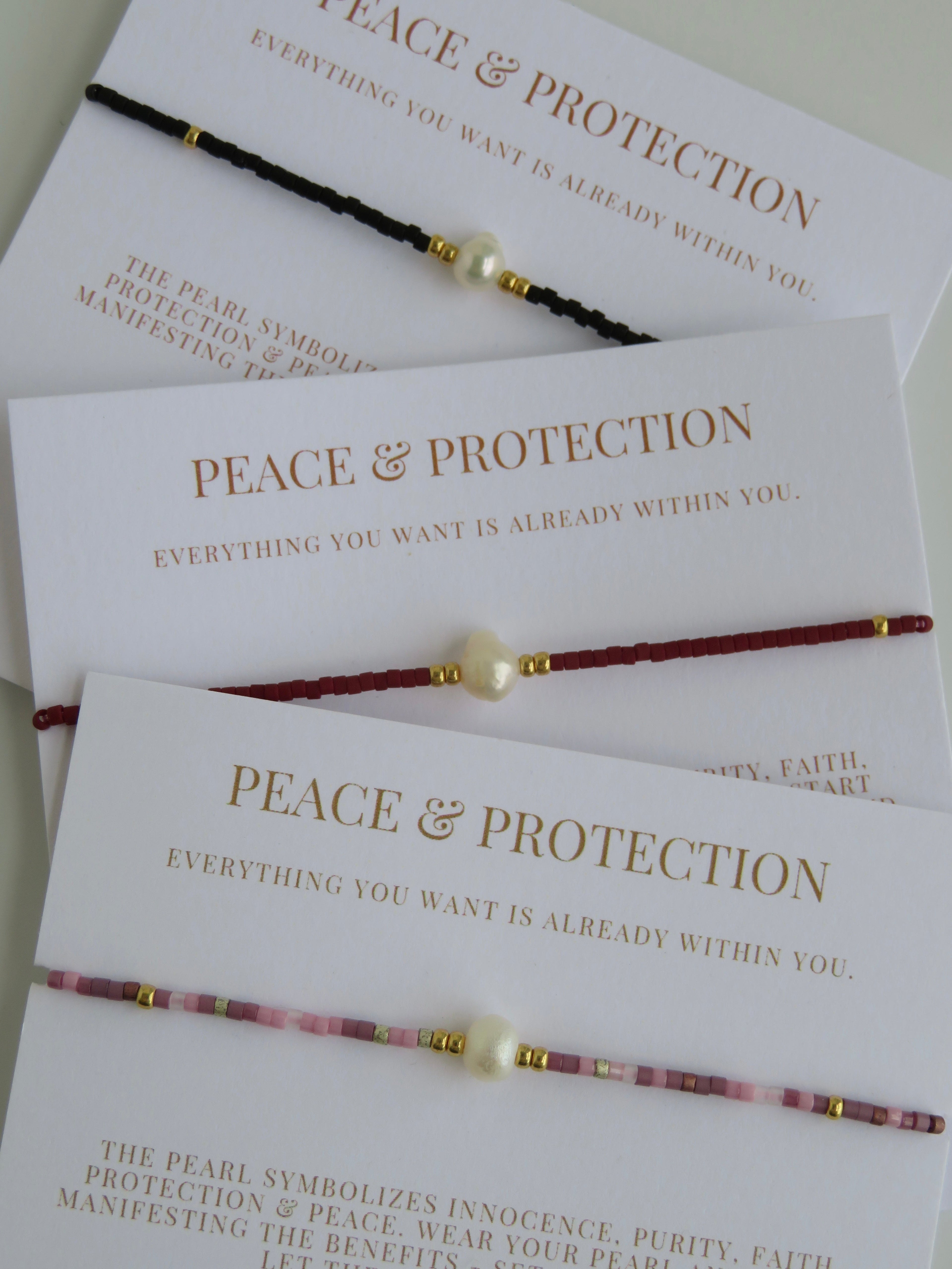 Manifest Peace - Pearl Bracelet
