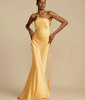 Elysira – One-Shoulder Satin Maxi Dress