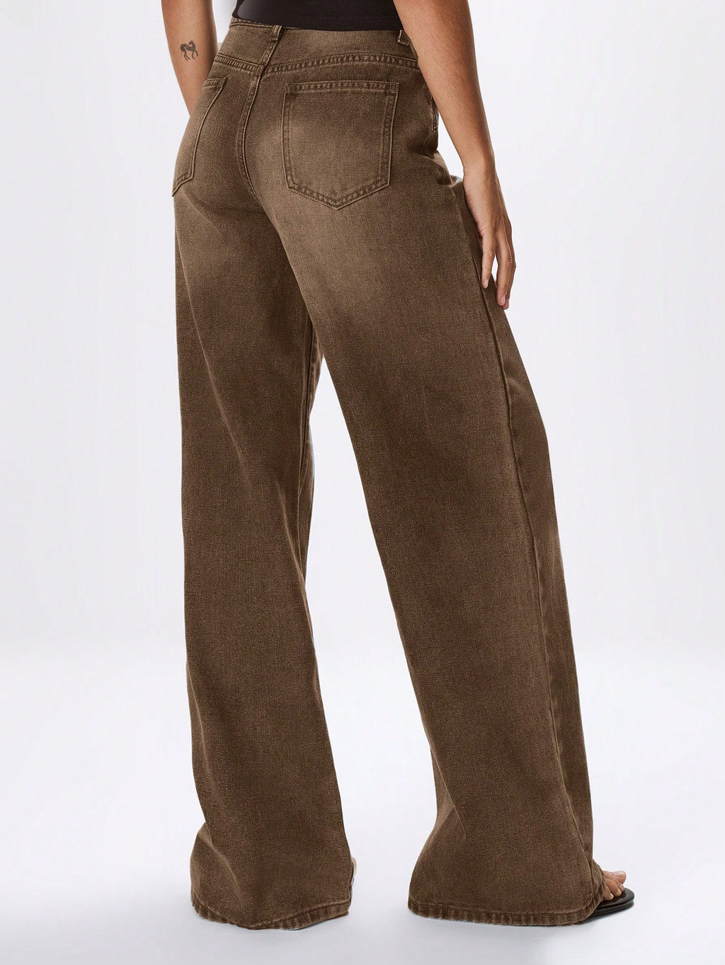 MUSERA Low Waist Oversized Wax Coated Jeans Spring 90'S Y2K Cute Casual Summer Concert Fall Autumn Winter Everyday Office Work Chic