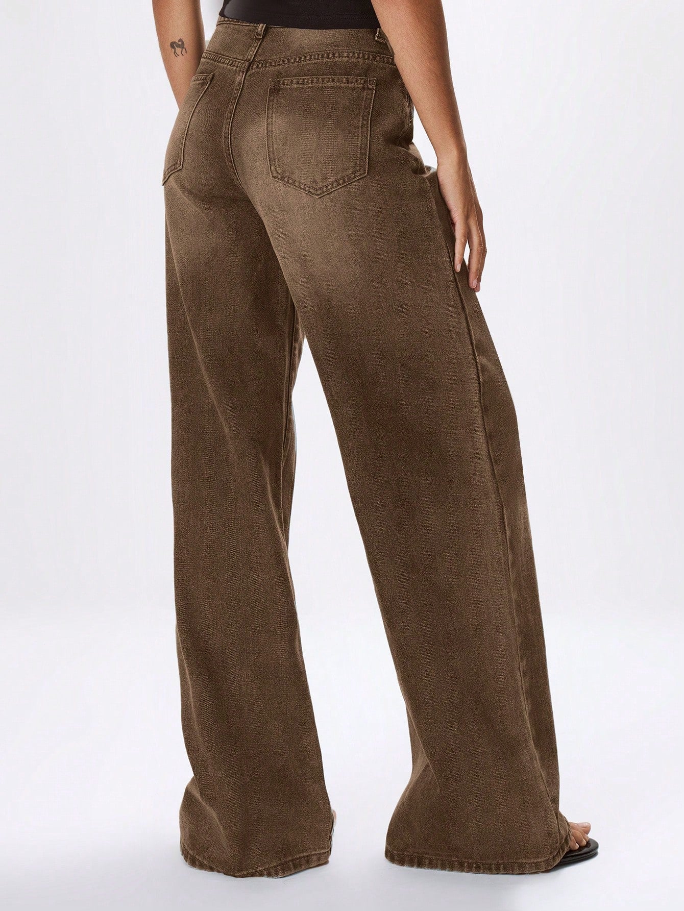 MUSERA Low Waist Oversized Wax Coated Jeans Spring 90'S Y2K Cute Casual Summer Concert Fall Autumn Winter Everyday Office Work Chic