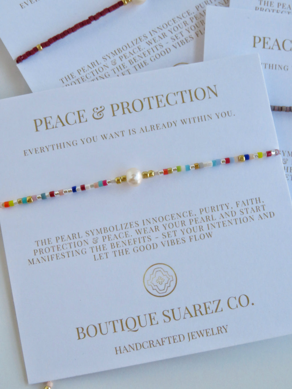 Manifest Peace - Pearl Bracelet
