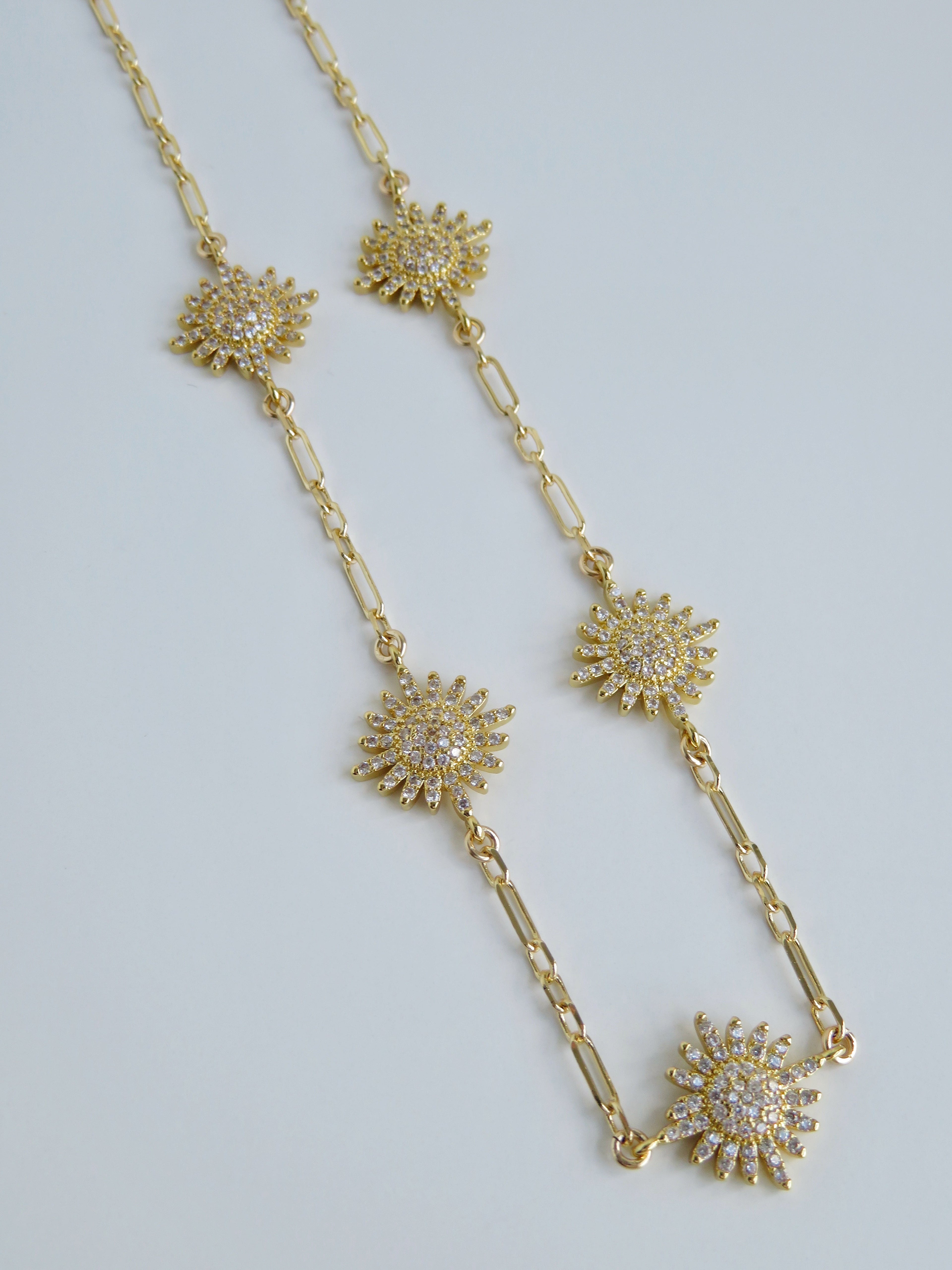 Diamond Sun Necklace