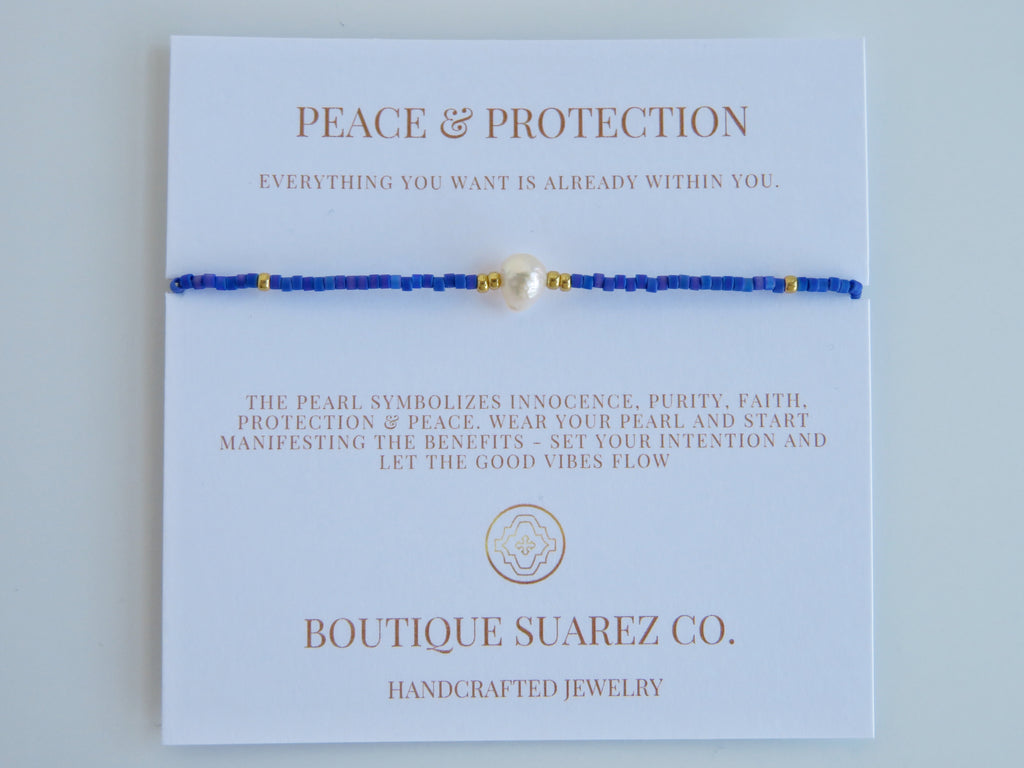 Manifest Peace - Pearl Bracelet