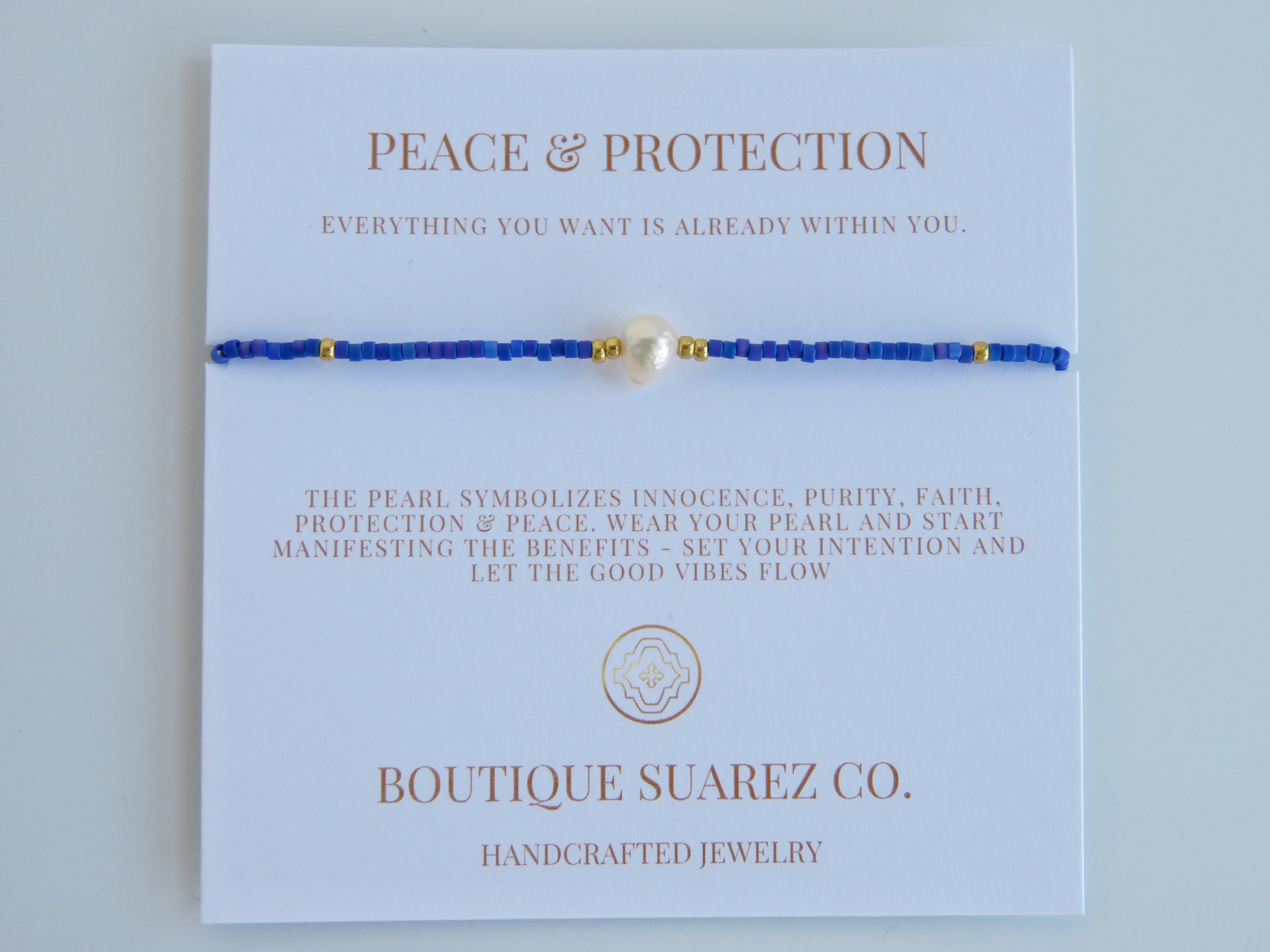 Manifest Peace - Pearl Bracelet