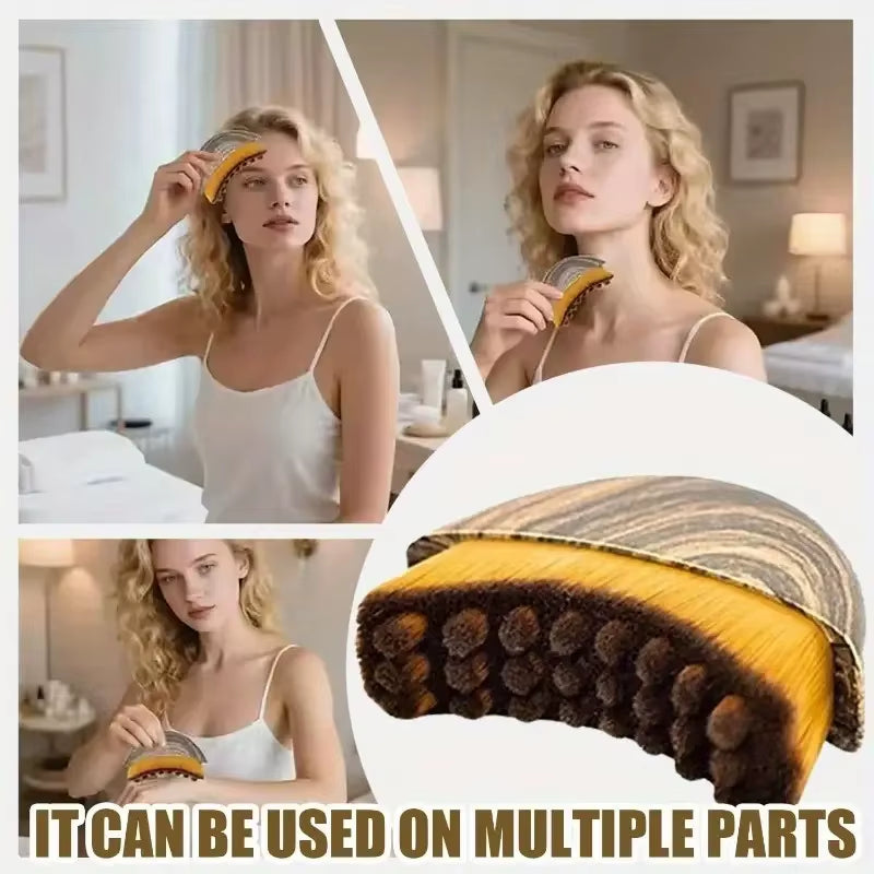 Lymphatic Contour Facial Brush, Dry Brush Facial Brush, Lymphatic Drainage Massager for Face, Chin and Jawline