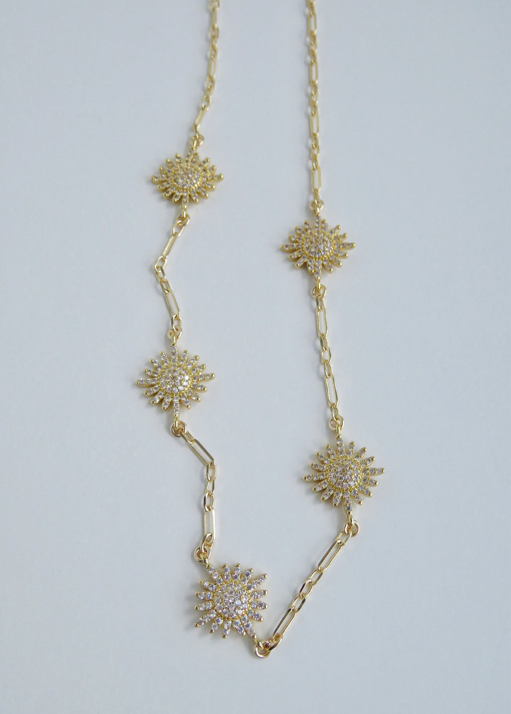 Diamond Sun Necklace