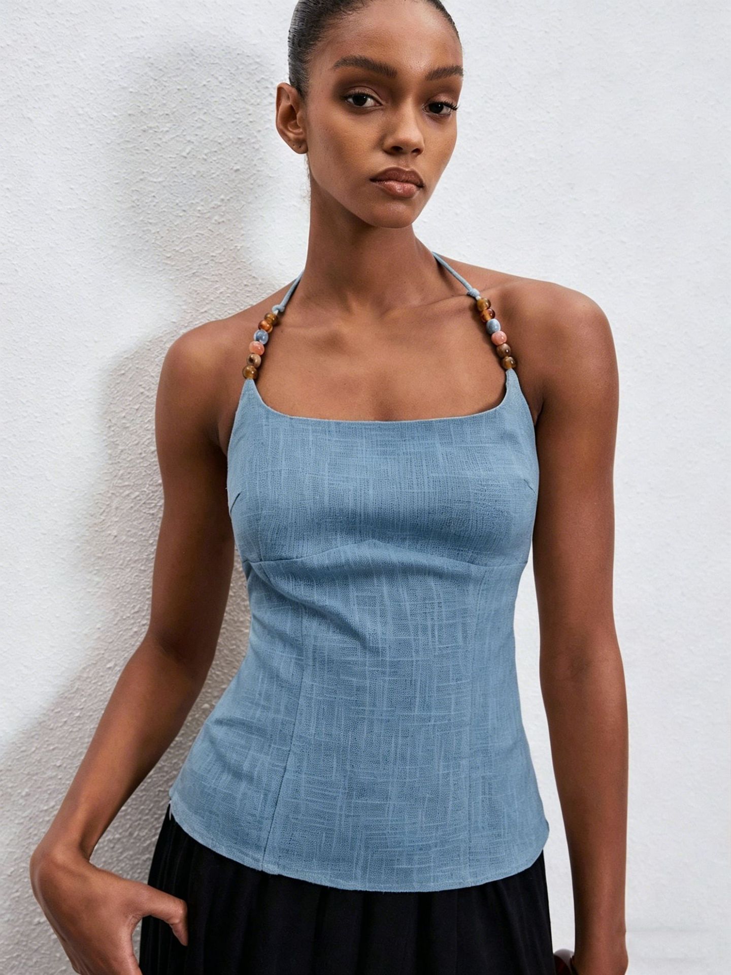 Women's Slim-fit Square-neck Slip Top