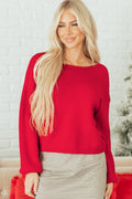 Addison Backless Bubble Sleeve Sweater