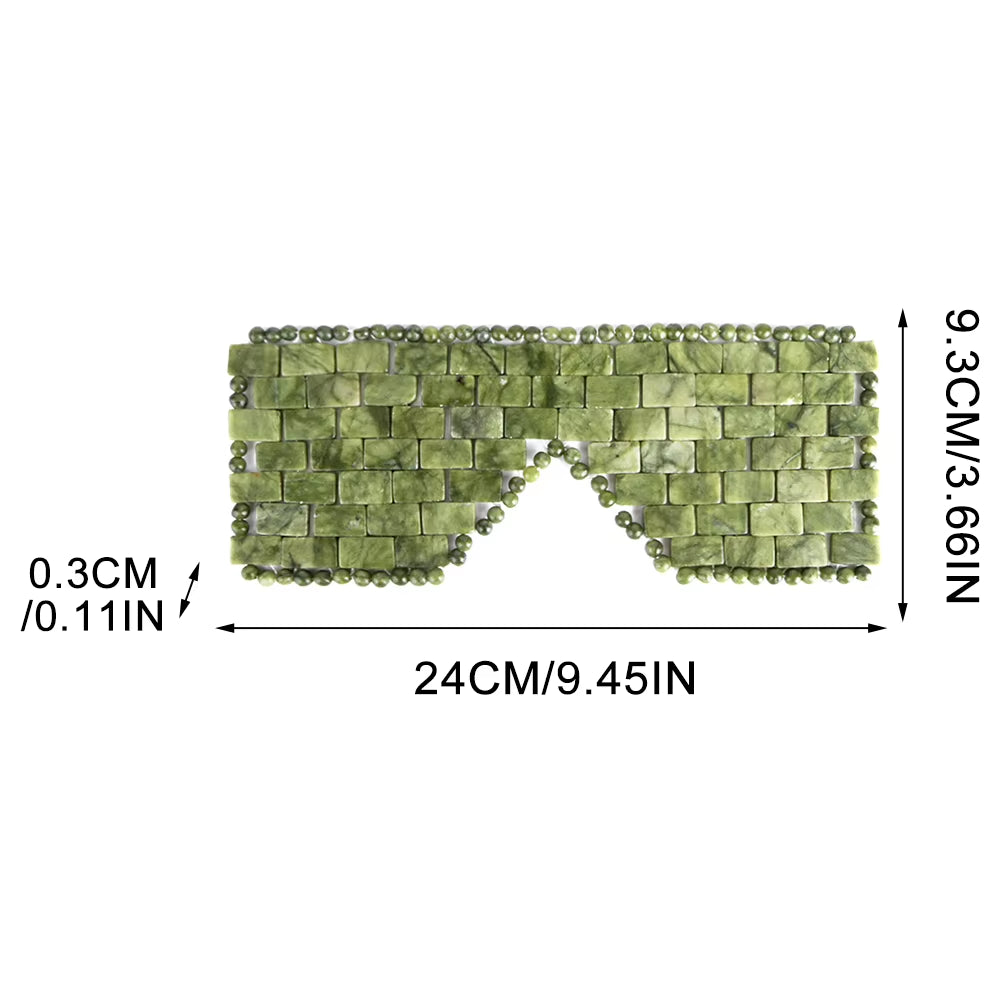 Facial Care Jade Eye Mask Beauty Cooling Cold SPA Massager Face Skincare Massage Tool anti Aging Spa Face Skin Care Tools