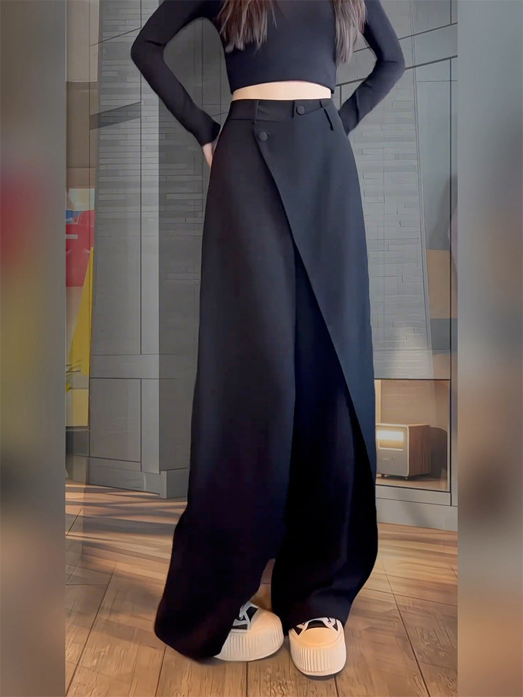 Loose-fitting Versatile Wide-leg Straight Pants